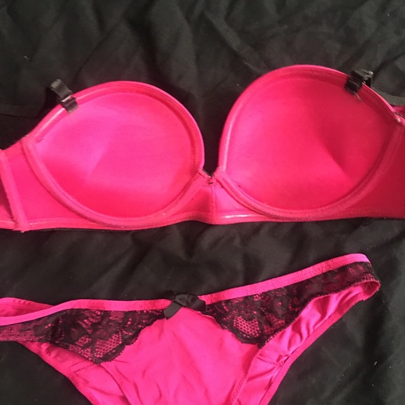 Push up set bras leopard and set fuchsia - Picture 2 of 6